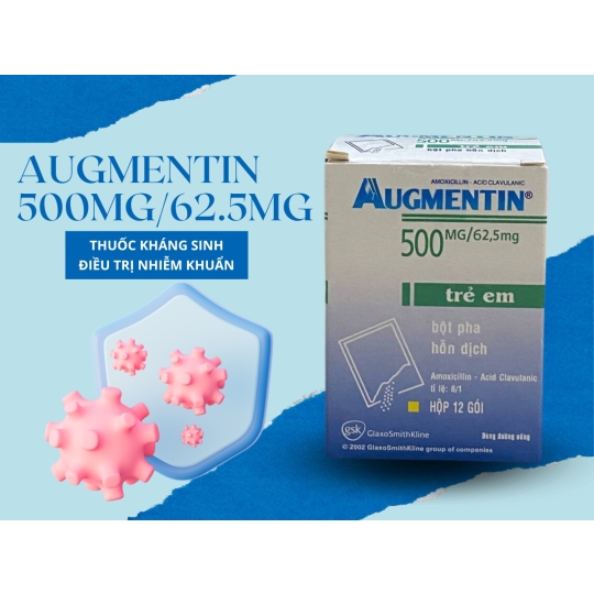 AUGMENTIN 500/62.5 SAC 500MG