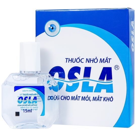 Thuốc nhỏ mắt Osla Merap Group dùng cho mắt mỏi, mắt khô, ngứa mắt, khô rát mắt (15ml)